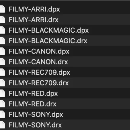 Filmy PowerGrade + LUTs