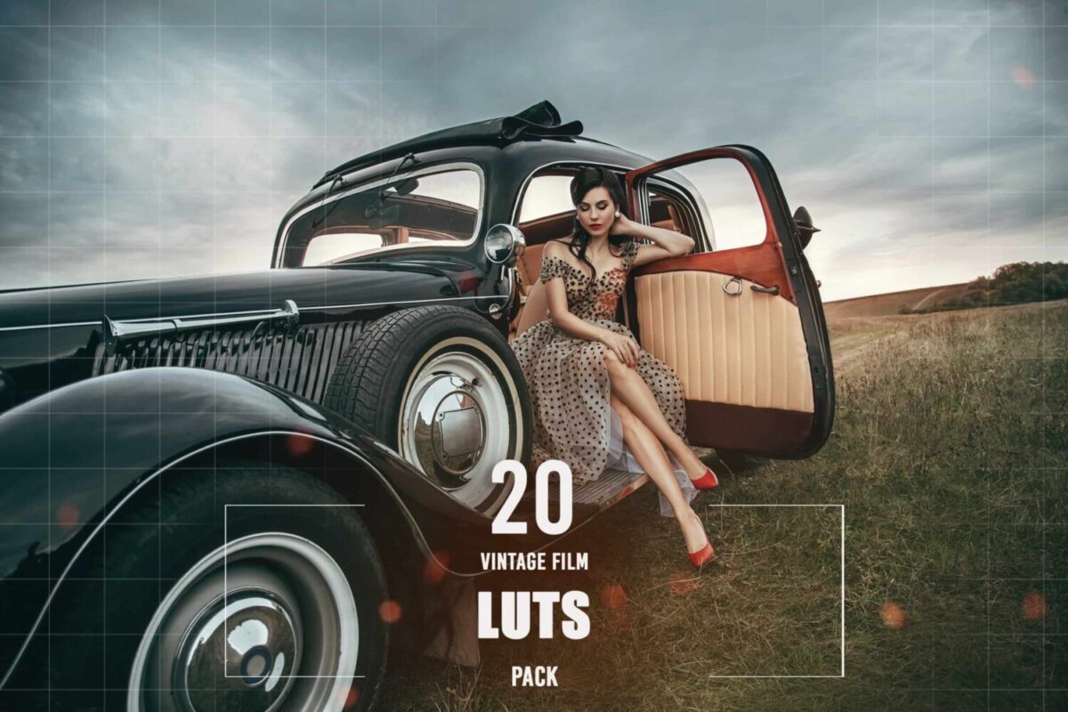 20 Vintage Film LUTs Pack